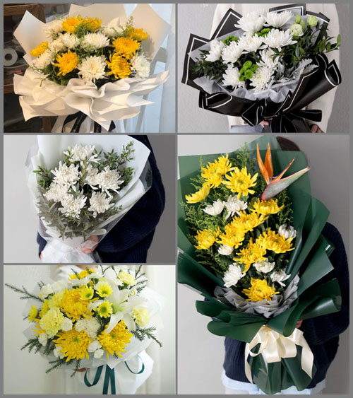 贵州毕节市黔西县金兰镇瓦房村白事花束代送